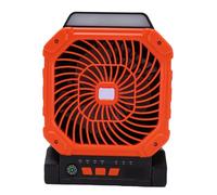 Brrnoo Ventilateur de Camping Solaire 7800 MAh alimenté par Batterie Rechargeable avec Minuterie de Lanterne LED, Chargement USB, pour Tente Extérieure, Camping, Pêche