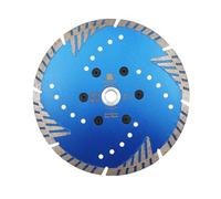 BRSCHNITT Disque à tronçonner diamant 180 mm x M14 Turbo Lame de scie avec dents de protection pour découper, ponçage, granit, marbre, béton carrelage