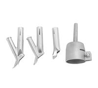 Bruafsir Buses de soudage à 4 vitesses pour vinyle PVC plastique souffleur d'air chaud buse de vitesse triangulaire 5 mm Tête de soudage ronde en alliage de type Y