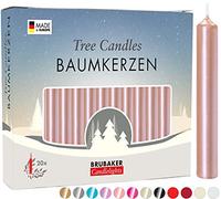 BRUBAKER Bougies de Noël en Cire - Idéales pour Sapin & Pyramide de Noël