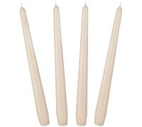 BRUBAKER Bougies Pointues 24 cm pour Bougeoirs et Chandeliers - 4 Pièces - Longues Décoratives Anti-Goutte à Longue Durée de Combustion - Set Champagne