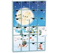 BRUBAKER Calendrier de l'Avent à Remplir - Village de Noël sous la Neige | 24 Portes pour Bons d'Achat, Friandises et autres Surprises - 39 cm en Carton
