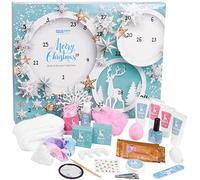 BRUBAKER Cosmetics - Calendrier de l'Avent/Noël - Bleu menthe | Contient 24 Produits de Bain & Beauté - Coffret XXL de Bien-être - Idée cadeau Femme & Fille
