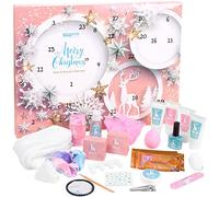 BRUBAKER Cosmetics - Calendrier de l'Avent/Noël - Rose/Traditionnel | Contient 24 Produits de Bain & Beauté - Coffret XXL de Bien-être - Idée cadeau Femme & Fille