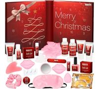 BRUBAKER Cosmetics XXL Calendrier de l'Avent Beauté 2026 | Grand Coffret Bien-Être à Ouvrir et Découvrir - 24 Surprises Cosmétiques et Spa pour Femmes et Filles - Rouge
