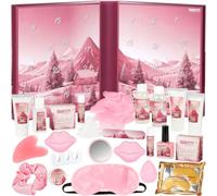 BRUBAKER Cosmetics XXL Calendrier de l'Avent Beauté 2026 | Grand Coffret de Noël à Ouvrir en Forme de Livre Unique - 24 Surprises Cosmétiques et Spa pour Femmes et Filles - Rose