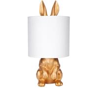 BRUBAKER Lampe de Table ou de Chevet Lapin Doré - 42 cm de Hauteur