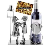 BRUBAKER Porte-Bouteille de vin - Couple Dansant & Lanterne pour Bougie