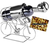 BRUBAKER Porte-bouteille de Vin Cycliste Sculpture en Métal avec Carte-cadeau