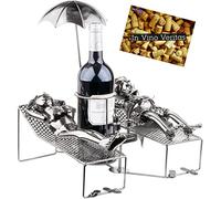 BRUBAKER Porte-Bouteilles à Vin Couple d'amoureux en Vacances
