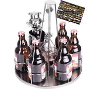 BRUBAKER Porte-Bouteilles de bière décorative pour 6 Bouteilles | Sculpture en Métal - Idée cadeau - Barbecue