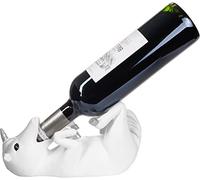 BRUBAKER Porte-Bouteilles de vin Licorne assoiffée - Porte-Bouteilles Animaux ivres - Porte-Bouteilles drôle - Figurine décorative Peinte à la Main - Cadeau de vin pour Femme et Meilleure Amie