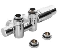 Bruckner Wicher - Kit de raccordement thermostatique, raccord central 50 mm, chrome 600.331.1
