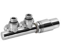 Bruckner Wicher - Kit de raccordement thermostatique, raccordement central 50 mm, chrome 600.311.1