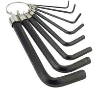 Brüder Mannesmann 6 pans intérieurs Jeu de clés mâles coudées 2.5 mm, 3 mm, 4 mm, 5 mm, 6 mm, 8 mm, 10 mm, 2 mm 8 pièces