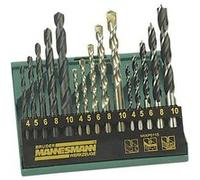 Brüder Mannesmann Ensemble de forets pour perceuse universelle 15 pcs G