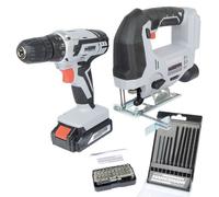 Brüder Mannesmann Ensemble d'outil combi alimenté par batterie 20 V
