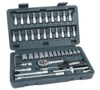 Brüder Mannesmann Jeu de clés à douille métrique 1/4 (6.3 mm) 46 pièces M 2040