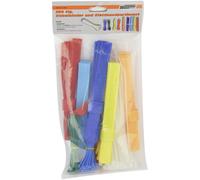 Brüder Mannesmann M13060 Serre-câble 100 mm, 180 mm, 200 mm blanc, rouge, vert, jaune, bleu 350 parties