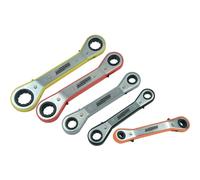 Brüder Mannesmann Kit de clés polygonales à cliquet M27405 5 pièces 9 - 21 mm