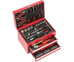 BRÜDER MANNESMANN M29066 BRÜDER MANNESMANN Jeu d'outils, 155 pièces, dans une boîte à outils