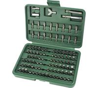 Brüder Mannesmann M29800 Jeu d'embouts 100 pièces vis à fente, cruciforme Phillips, vis Pozidriv, 6 pans intérieurs, carr