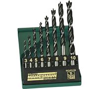 Brüder Mannesmann M54308 Jeu de forets pour le bois 8 pièces 3 mm, 4 mm, 5 mm,