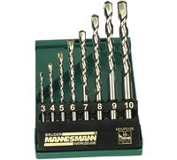 Brüder Mannesmann M54309 acier Jeu de forets spiralés pour pierre 3 mm, 4 mm, 5 mm, 6 mm, 7 mm, 8 mm, 9 mm, 10 mm tige cylindrique 1 pc(s)