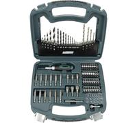 Brüder Mannesmann M54375 75 pièces Assortiment de forets et d'embouts métal,