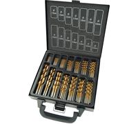 Brüder Mannesmann M54399 HSS Jeu de forets pour le métal 99 pièces 1 mm, 1.5 mm, 2 mm, 2.5 mm, 3 mm, 3.5 mm, 4 mm, 4.5 mm, 5 mm, 5.5 mm, 6 mm, 6.5 mm, 8 mm, 10