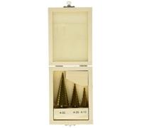 Mannesmann Jeu de forets étagés M54603 HSS revêtu de titane 3 pièces
