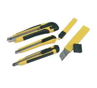 Mannesmann Kit de cutters M60125, 3 pièces, noir/jaune