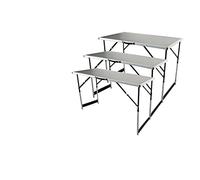 Mannesmann Table multifonction M70113 pliante – lot de 3