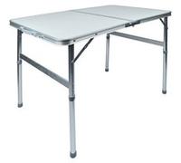 Mannesmann Table de camping pliable M70115 Aluminium et MDF 90x60 cm