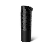 BrüMate Rise Bouteille d'eau de 750,7 ml avec paille couverte en silicone, 100 % étanche et isotherme, base adaptée aux porte-gobelets, 750,7 ml (léopard onyx)
