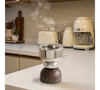 Brûle-encens en acier inoxydable miroir et bois massif de luxe léger , Brûle-encens Bakhoor de style moyen-oriental, article d'ambiance essentiel pour l'Aïd al-Fitr / l'Aïd al-Adha / le Ramadan ! Text