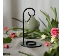 Brûle-parfum en métal et céramique seis