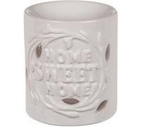 Brûle-Parfum home sweet home en céramique blanche BLANC G