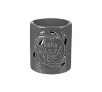 Brûle-Parfum home sweet home en céramique grise GRIS G