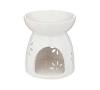 Brûle-parfum ""Izor"" en céramique D9cm blanc - Atmosphera Créateur d'intérieur