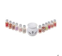 Brûle-parfum Kili avec 12 huiles parfumées 10ml assorti - Atmosphera Créateur d'intérieur