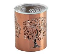 Brûle-Parfum métallique avec Motif Arbre de Vie découpé au Laser - Élégance Artistique et Ambiance Envoûtante dans Votre Espace - Aromathérapie chez soi - Intérieur parfumé - H 10,5cm - Zen’Arôme