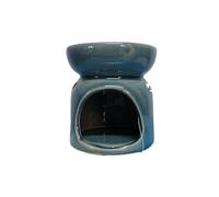 Brûle-Parfum Papillons bleu gris en Céramique 8 cm