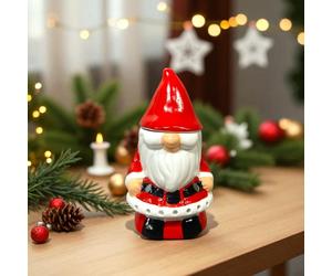Brûle-parfum père noël en céramique - diffuseur huiles & cire parfumée