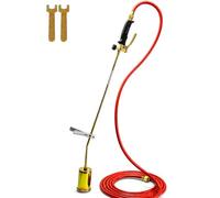 Brûleur à gaz désherbeur 58 kW avec tuyau de 5 mètres, adaptateur et support, brûleur de toiture, désherbage thermique, allume-feu