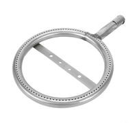 Brûleur à gaz en acier inoxydable, tube rond de 19 cm, pièce de rechange avec mélange d'air réglable pour four de barbecue, longueur de 28 cm