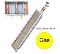 Brûleur à gaz infrarouge en céramique - Brûleur de rechange pour barbecue - Tête de chauffe pour barbecue à gaz/réchaud - Barbecue d'extérieur - 44 x 9,5 cm