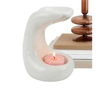 Brûleur à huile - Diffuseur de en forme de main avec fonction de chaleur - Chauffe-bougie chauffe-plat en céramique - Pour chambre à coucher, bureau, cuisine, table basse, pendaison de