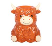 Brûleur à huile et chauffe-cire Vache Highland | Décoration d'intérieur | Céramique
