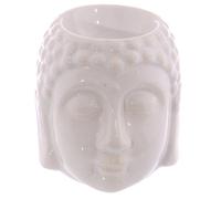 Brûleur à huile - PUCKATOR - Petite tête de Bouddha - Céramique - Bleu - 8cm x 8cm x 8.5cm